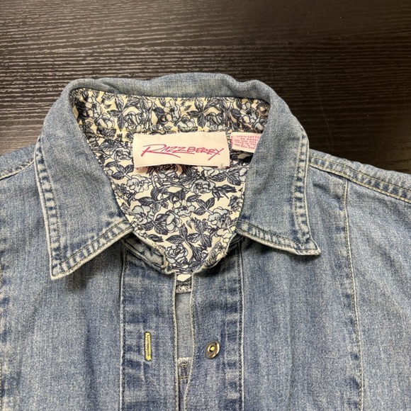 VINTAGE Razzberry Prestige Global Vintage Denim  OS Large Western Girly‎ - Picture 6 of 11